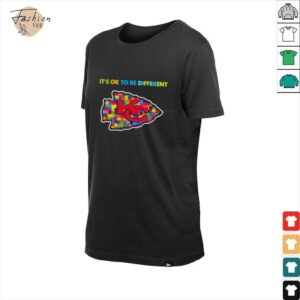 Kansas City Chiefs x Autism awareness it’s ok to be different Shirt