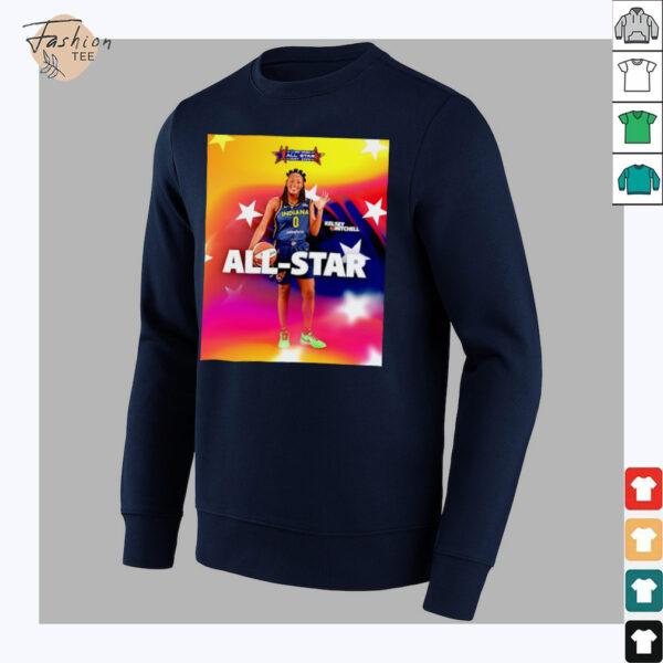Kelsey Mitchell Indiana Fever 3X 2025 WNBA All Star shirt