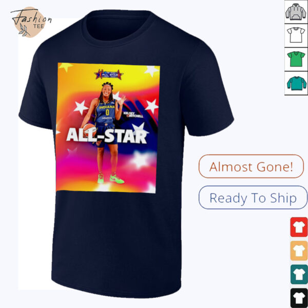 Kelsey Mitchell Indiana Fever 3X 2025 WNBA All Star shirt