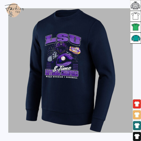 LSU Tigers 8 time National Champions NCAA Division I Baseball shirt