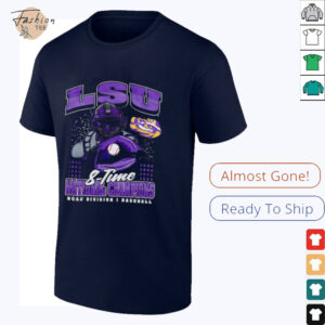 LSU Tigers 8 time National Champions NCAA Division I Baseball shirt