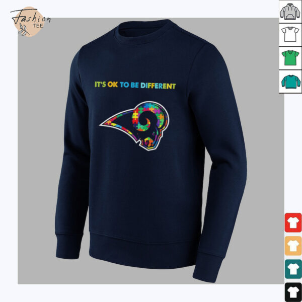 Los Angeles Rams Autism awareness It’s ok to be different Shirt