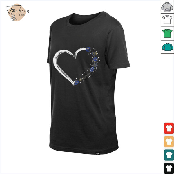 Love Ravens Heart Shirt