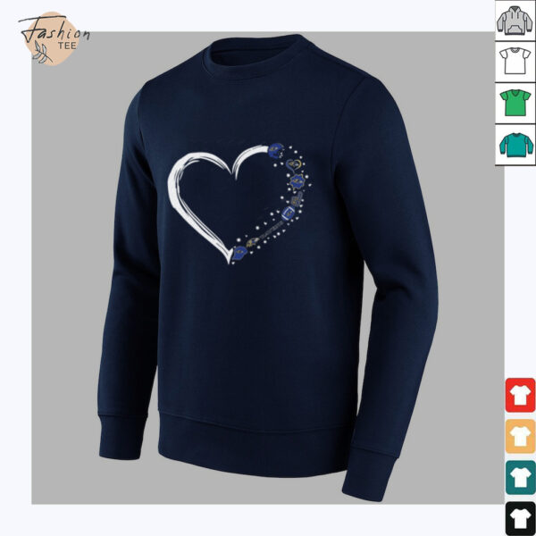 Love Ravens Heart Shirt