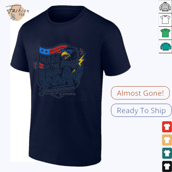 Made in the USA Youngtown Eagle flag shirt