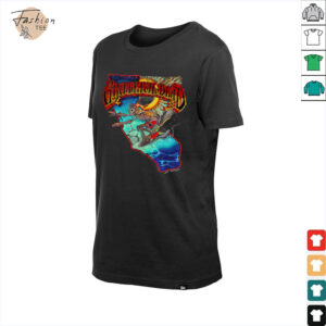 Mens Grateful Dead Surfing California Skeleton Vintage Band Shirt
