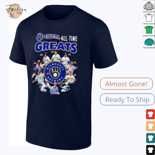 Milwaukee Brewers All Time greats signature shirt