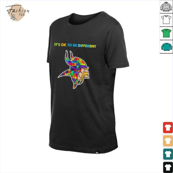 Minnesota Vikings x Autism awareness it’s ok to be different Shirt