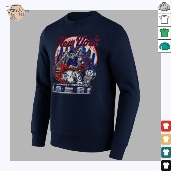 New York Baseball Game Day skeleton Vintage MLB 2025 shirt