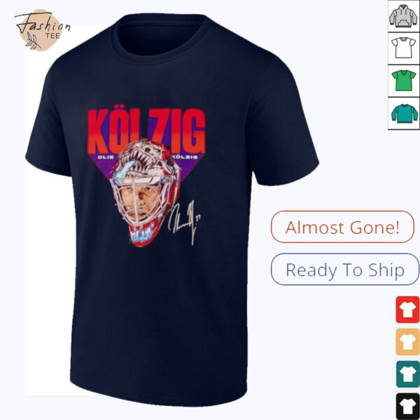 Olie Kolzig mask signature Washington Capitals Shirt