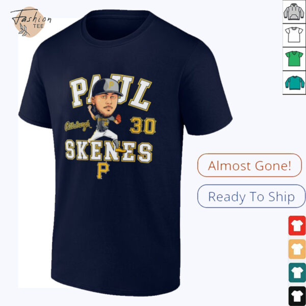 Paul Skenes #30 Pittsburgh Pirates Baseball player caricature shirt