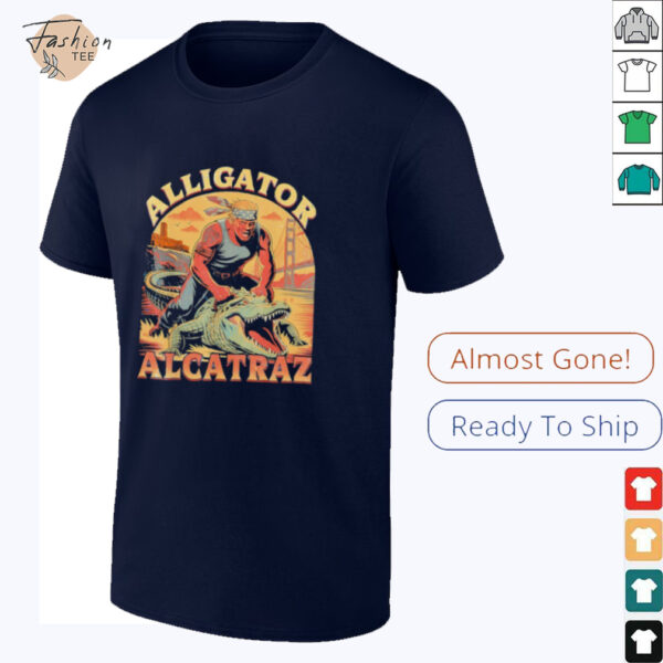 Trump riding Alcatraz Alligator 2025 shirt