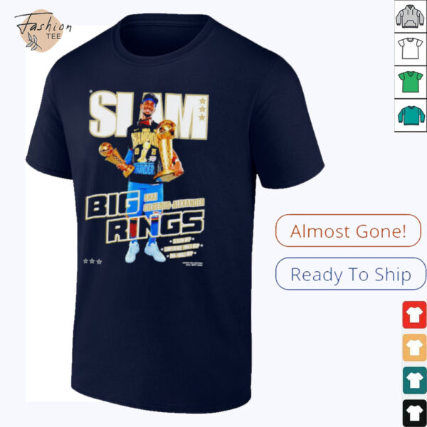 Slam Cover Shai Gilgeous Alexander Big Rings OKC Thunder MVP shirt