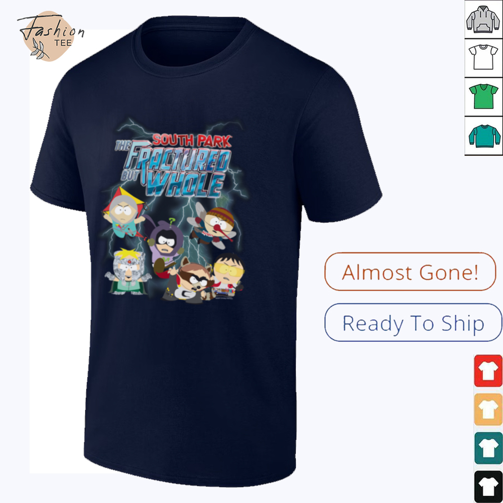 South Park The Fractured But Whole Superheroes Cartoon Shirt featuring Coon and Friends characters.