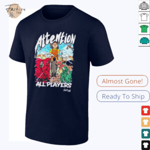 Squid Game 3 attention all players anime shirt