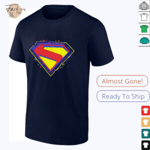 Superman glitch logo shirt
