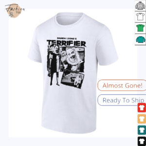 Terrifier Little Pale Girl Creepy Collage Horror Movie T Shirt