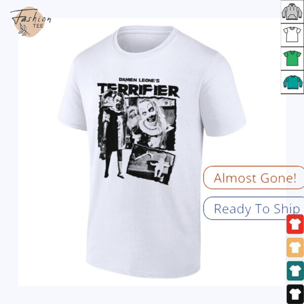 Terrifier Little Pale Girl Creepy Collage Horror Movie T Shirt