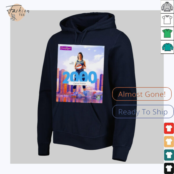 That’s 2000 Career Points for Kia Nurse Chicago Sky shirt
