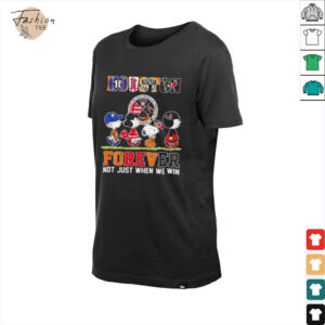The Peanuts Houston Sports Teams crossing forever not just when we win shirt
