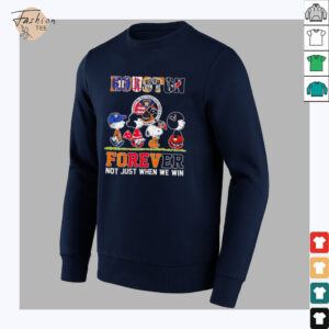 The Peanuts Houston Sports Teams crossing forever not just when we win shirt