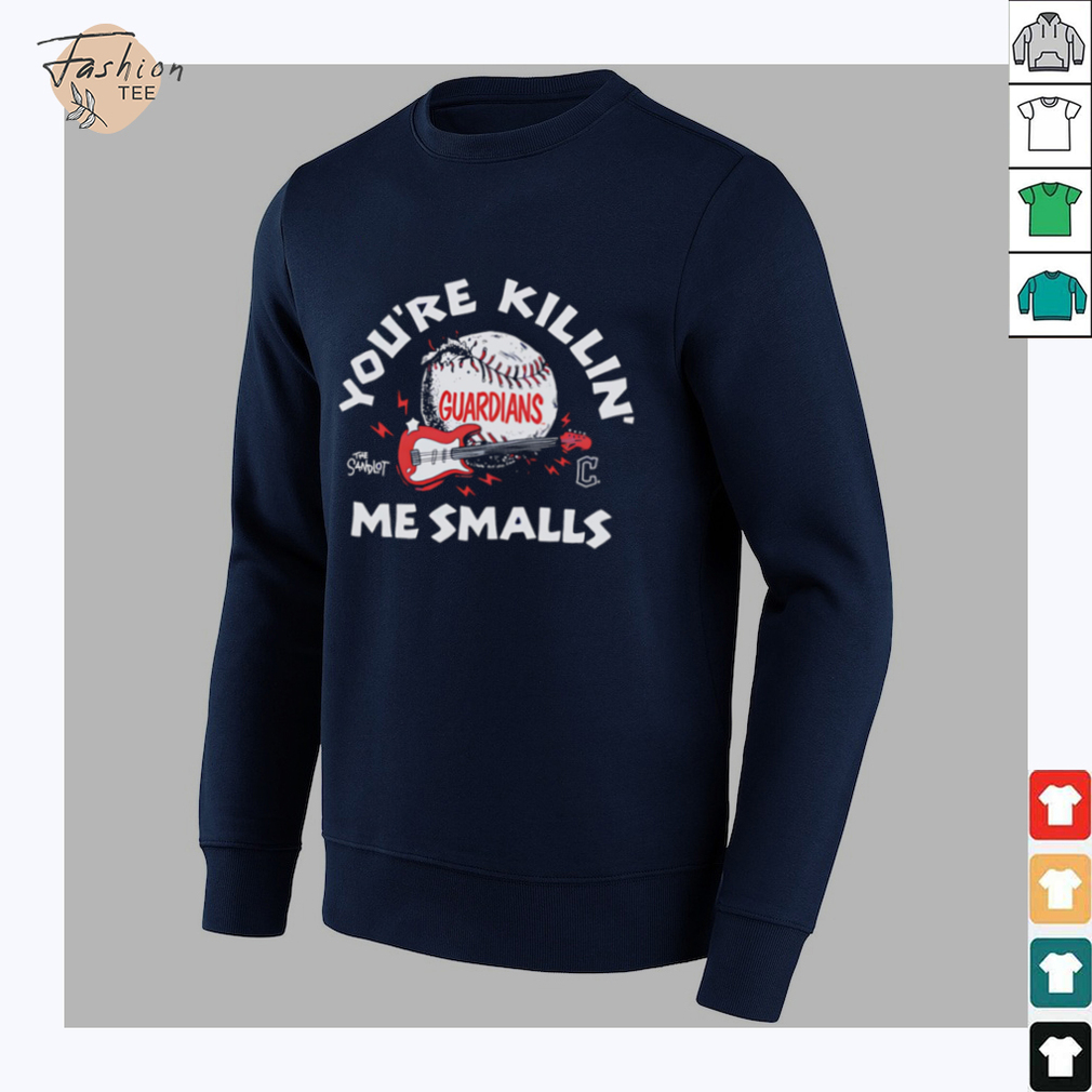 The Sandlot x Cleveland Guardians You're Killin' Me Smalls Baseball Shirt - Front view with movie and team crossover design