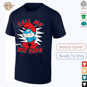 The Smurfs Call Me Big Papa Smurf Retro Cartoon Shirt