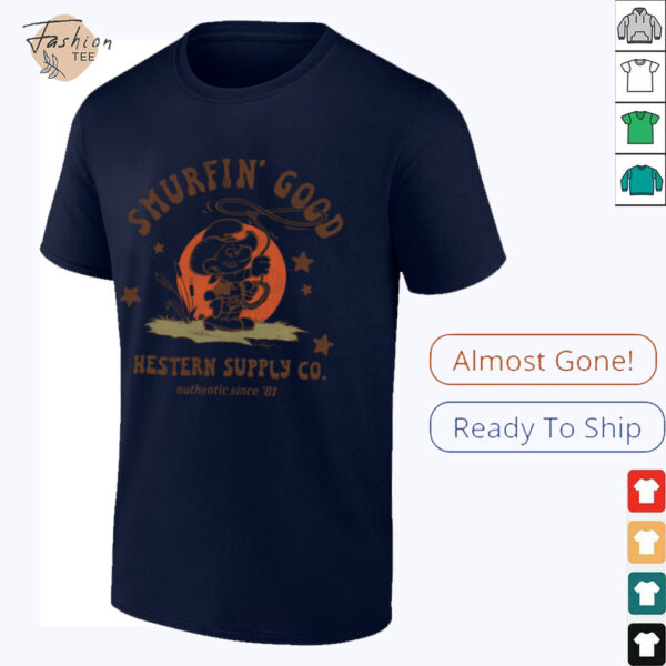 The Smurfs Smurfin’ Good Western Supply Co Cartoon Shirt