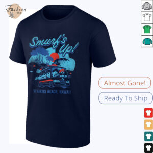 The Smurfs Smurf’s Up Retro Waikiki Beach Van Travel Cartoon...