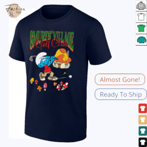 The Smurfs Smurf’s Village Golf Club Retro Cartoon Shirt