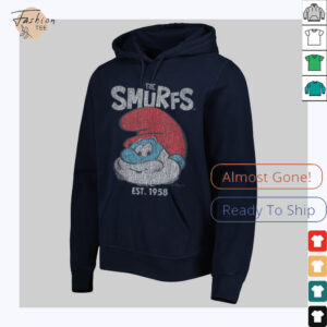 The Smurfs Vintage Papa Smurf Est. 1958 Retro Cartoon Shirt