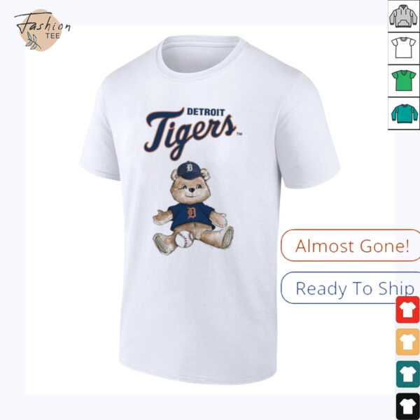 Tiny Turnip Teddy Bear X Detroit Tigers Baseball T shirt