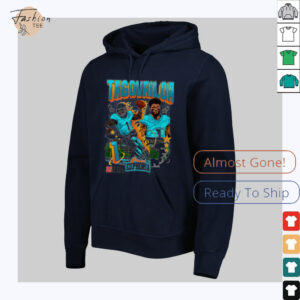 Tua Tagovailoa #1 Miami Dolphins Football flames comic shirt
