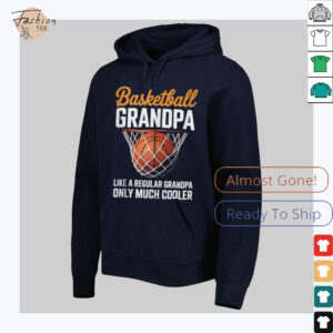 Basketball Grandpa Cool Guy Hoops Baller Court Sport Dad Shirt