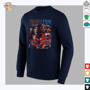Lewis Hamilton and Charles Leclerc Formula One Classic 90s Graphic...