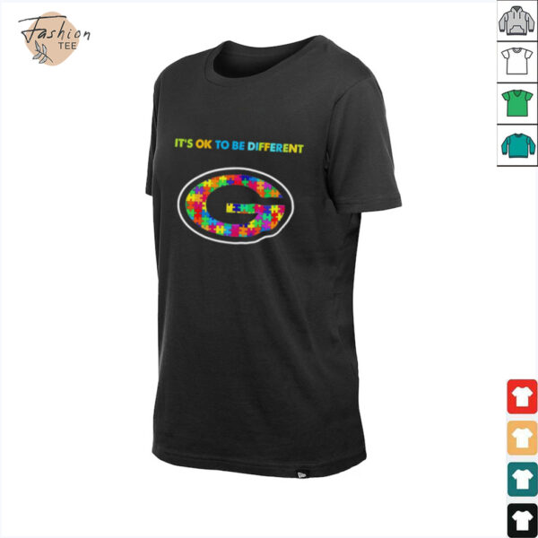 Green Bay Packers x Autism awareness it’s ok to be different Shirt