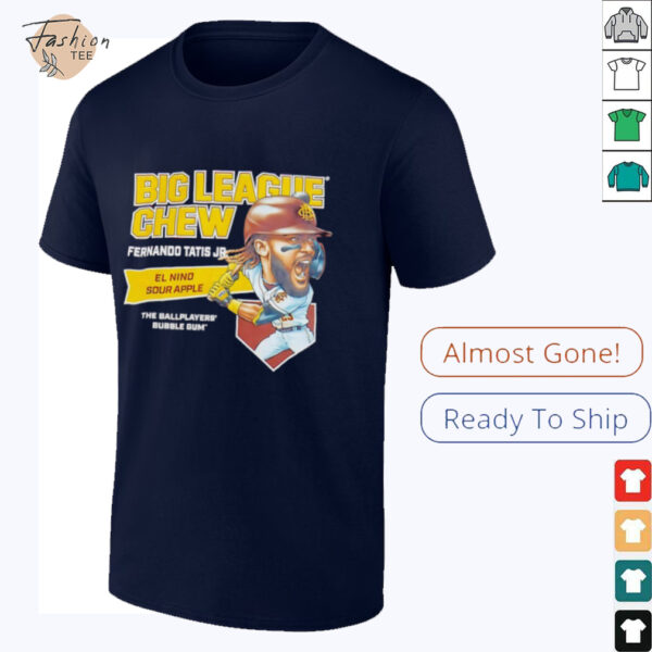 Big League Chew Fernando Tatis Jr El Nino Sour Apple The Ballplayers Bubble Gum Shirt
