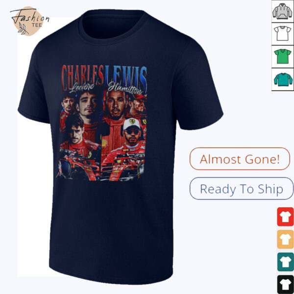 Lewis Hamilton and Charles Leclerc Formula One Classic 90s Graphic shirt